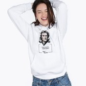 Resim Esprili Newton Tasarımlı Kapşonlu Kadın Sweatshirt 