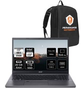 Resim ACER Aspire 5 i5 12450H 20GB RAM 1TB SSD 15.6'' FHD FDOS Taşınabilir Bilgisayar & PER4 ÇANTA 