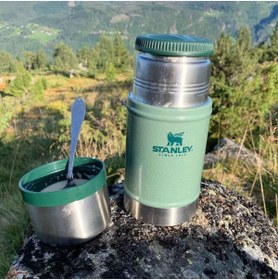 Resim AyrStore Classic Legendary Vakumlu Çelik Yemek Termosu, Yeşil (Hammertone Green), 0.7 Litre 