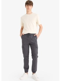 Resim Defacto Kargo Cepli Jogger Paça Pantolon F2044ax25wnar104 Antrasit-ar104 
