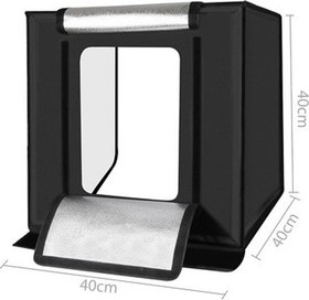 Resim PRO 40x40 Ayarlanabilir Işıklı 3 Renkli Çekim Çadırı 