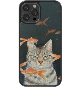 Resim Grumpy Catfish Vegie Deri Kılıf 