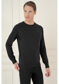 Resim Efor Tr 875 Slim Fit Siyah Klasik Triko Siyah 