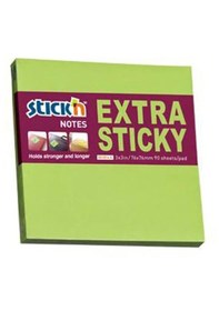 Resim Hopax Stickn 76 X 76 Extra Yapışkanlı Neon Yeşil 90 Yaprak Yapışkanlı Not Kağıdı 