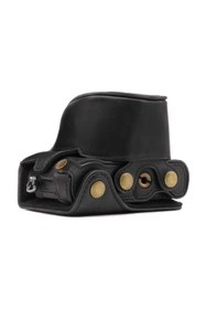 Resim MegaGear Panasonic Lumix DC-GX950, 900, GF10 Deri Kamera Çantası 