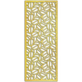 Resim Liar Dekor Liar Ahşap Seperatör (Paravan) - KSP-40 - (10 mm) - (85 cm x 210 cm) - (Gold) 