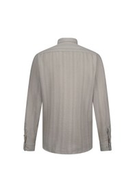 Resim Yeşil Comfort Fit Düğmeli Yaka Uzun Kollu Pamuklu Gömlek Yeşil 