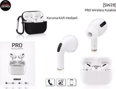 Resim Subzero SW28 AirPods Pro Kablosuz Kulaklık Gürültü Engelleme Kılıf Hediyeli 