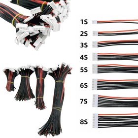 Resim 5 adet Silikon Denge Şarj Kablosu Lityum Bataryalar için, 22AWG, 10cm/20cm, 1S'den 8S'ye Uygun - Uzaktan Kumandalı Oyuncaklar için İdeal 