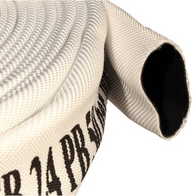 Resim KKDAVM 1¾" İÇİ KAUÇUK BEYAZ 30 MT YANGIN HORTUMU TS 9222 - TS EN 14540 BELGELİ HORTUM 