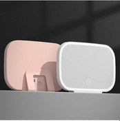 Resim Wondernest Led Işıklı Araba Güneşlik Makyaj Aynası Pembe - Şık Ve Pratik 