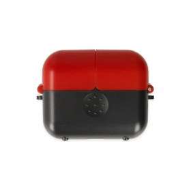 Resim AyrStore Airpods 3 (3.nesil) Basmalı Kılıf - Siyah-Kırmızı 