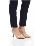 Resim Bej Rugan İnce Topuklu Kadın Abiye Ayakkabı 357164 Z Açık Bej 