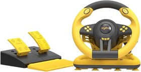 Resim Coverzone Oyun Yarış Direksiyon PXN V3 Pro 180° Yarış Yarış Direksiyonu, Evrensel USB Bağlantı Noktası ve Pedallı, PC, PS3, PS4, Xbox One, Xbox Serisi S&X, Nintendo Switch için uygundur (Sarı) 