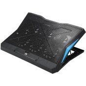 Resim Mufunye 6 Fanlı Katlanabilir Usb Portlu Taşınabilir Laptop Soğutucu Standı - 17 İnç'e Kadar 