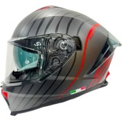 Resim Sway Kapalı Kask Sw 865 Space Siyah Kırmızı 