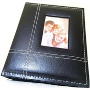 Resim 10x15 Cm 4x6 Fotoğraf Albümü 200'lük Deri Siyah 