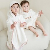 Resim 1 Sevimli Desenli Çocuk Havlusu, Tüm Mevsimler İçin Uygun, Plaj ve Banyo için Gerekli, 0-3 Yaş Arası Çocuklar İçin Uygundur 