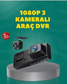 Resim Full Hd 1080p Araç Kamerası Gece Görüşlü, Döngü Kayıt Ve Geri G 
