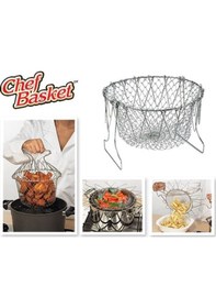 Resim Chef Basket Çok Fonksiyonlu Pratik Süzgeç Gümüş 