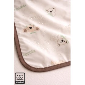 Resim Miniel Unisex Bebek Baskılı Kolsuz Cep Detaylı Sıvı Geçirmez Küçük Boy Mama Önlüğü 