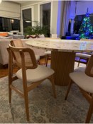 Resim modelsa design Yeni Hazeran Ahşap Masif Naturel Tasarım Sandalye Modelsa Modası Çekimi 