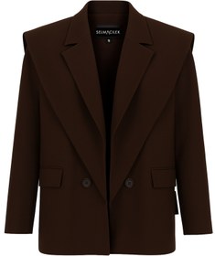 Resim Omu Kahverengi Blazer - S 