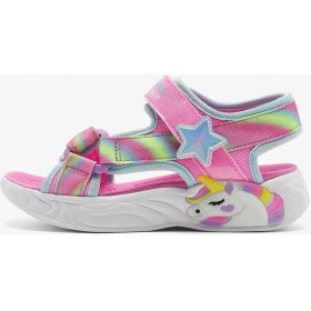 Resim Skechers Unicorn Dreams Sandal-Dreamy Unicorns Büyük Kız Çocuk Pembe Işıklı Sandalet 303107L Pkmt 