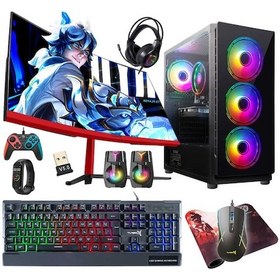 Resim Turbox TX5120 i5-7400 16 GB 512 GB SSD RX560 23.6" Curved Free Dos Masaüstü Bilgisayar 