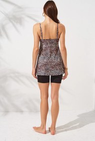 Resim Pierre Cardin Lisa Şortlu V Yaka Tankini LEOPAR 