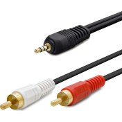 Resim Hadron Aux Kablo 2rca 3.5mm Jack 1.5mt Hadron HN-4022 