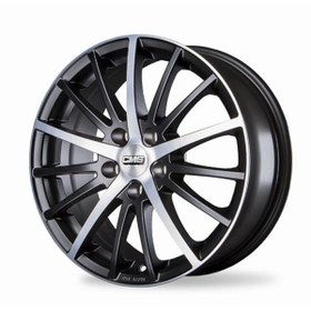 Resim CMS-465-23 6.5x15" -5x108 ET45 67.2 Diamond Matt Black Jant (4 Adet) 