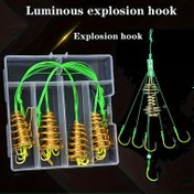 Resim 4 adet Bahar Parıltı saç tokası - Balıkçılık, Av ve Dış Mekan Ekipmanları için Anti-Tangle Çok Renkli Bahar saç tokası, Dayanıklı Metal Yapı ile Canlı Renkler (Karışık) 