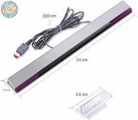 Resim Nintendo Wii Sensör Bar Sıfır Paket Wii Aksesuar Orjinal Wii Sensör Yedek Parça Wii Kumanda Nunchuck 