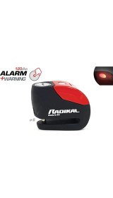 Resim Rk9 Motosiklet Disk Kilit Alarmı 120DB Güçlendirilmiş Su Geçirmez Kilit 
