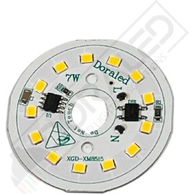 Resim Dora Led 220Volt 7Watt Smd 2835 Ledli Led Modül 10mm Delik Çaplı Gün Işığı 220V 7W Avize Ledi 44mm(3 Adet) 