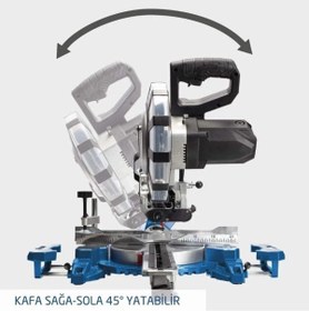 Resim Epilons Mey İthalat® Scheppach Hm254Spx 254 Mm Gönye Kesme Makinesi 