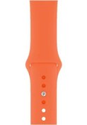 Resim Apple Watch Uyumlu Silikon Kordon Turuncu 
