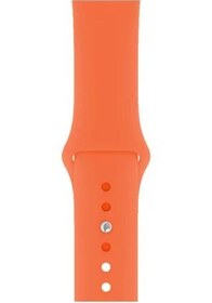 Resim Apple Watch Uyumlu Silikon Kordon Turuncu 