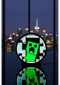 Resim Minecraft Creeper Tasarımlı Dekoratif Aydınlatma Gece Lambası Led Çok Renkli 