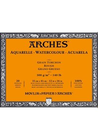 Resim Arches Suluboya Defteri Blok Rough 300 G 31x41 Cm. 20 Yp 