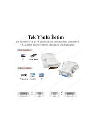 Resim Yüksek Kalite Dvı-I 24+5 Erkek To Vga Dişi Dönüştürücü 