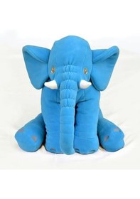 Resim Büyük Uyku Arkadaşım Peluş Yumuşak Fil Mavi - 60 Cm 