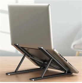 Resim Willowhaven Siyah Ayarlanabilir Dizüstü Bilgisayar Standı: Abs Malzeme 10 Pozisyon Ergonomik Soğutma 