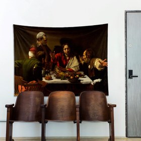 Resim Supper at Emmaus Duvar Örtüsü - 160 cm x 220 cm 