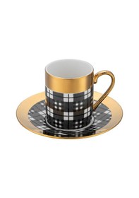 Resim İstanbul Porselen Deren 6'lı Kahve Fincan Takımı 