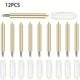 Resim 12 adet Derin Nokta Yedek Bıçaklar, Maker 3/Maker/Explore 3/Explore Air 2/Air ile Uyumlu, Metal/Sunı Deri, El Sanatları/EVA Köpük Kesmek için Derin Nokta Bıçaklar, Manyetik 
