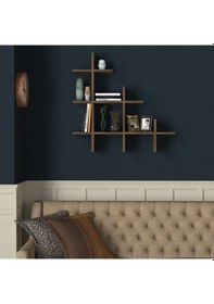 Resim Dekorister Juke Duvar Rafı Ceviz 