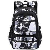 Resim Maxaccess 1 Parça Hafif Okul Sırt Çantası Multicolor Style 1 Gençler İçin Siyah Beyaz Kamuflaj Desen Multicolor 