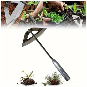 Resim Fochsia 2. Nesil Boş Çapa, Bahçe Tarımı İçin Çelik Elle Yabani Ot Tırmığı, Sebze Ekipmanı 